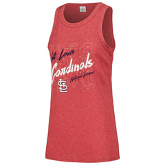 St. Louis Cardinals Soft as a Grape Women's Gauze High Neck Tank Top - Red - MLB Online