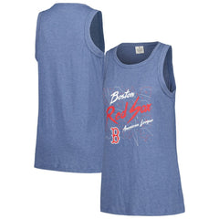 Boston Red Sox Soft as a Grape Women's Gauze High Neck Tank Top - Navy - MLB Online