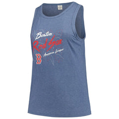 Boston Red Sox Soft as a Grape Women's Plus Size Curvy High Neck Tri-Blend Tank Top - Navy - MLB Online