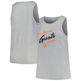 San Francisco Giants Soft as a Grape Women's Plus Size Curvy High Neck Tri-Blend Tank Top - Steel - MLB Discount