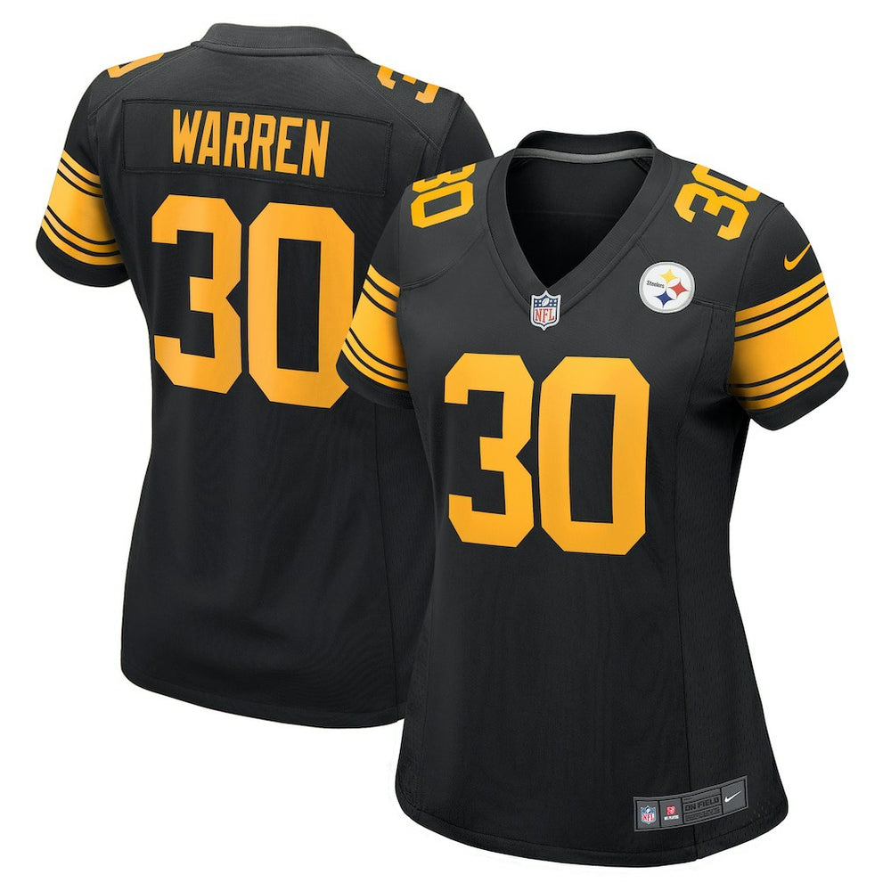 Nike Jaylen Warren Pittsburgh Steelers Women's Alternate Game Jersey Black