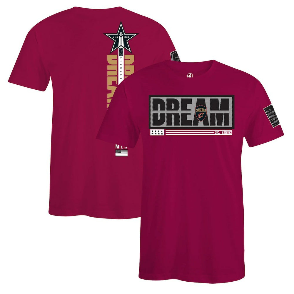 Cleveland Cavaliers FISLL x Black History Collection Unisex T-Shirt - Wine