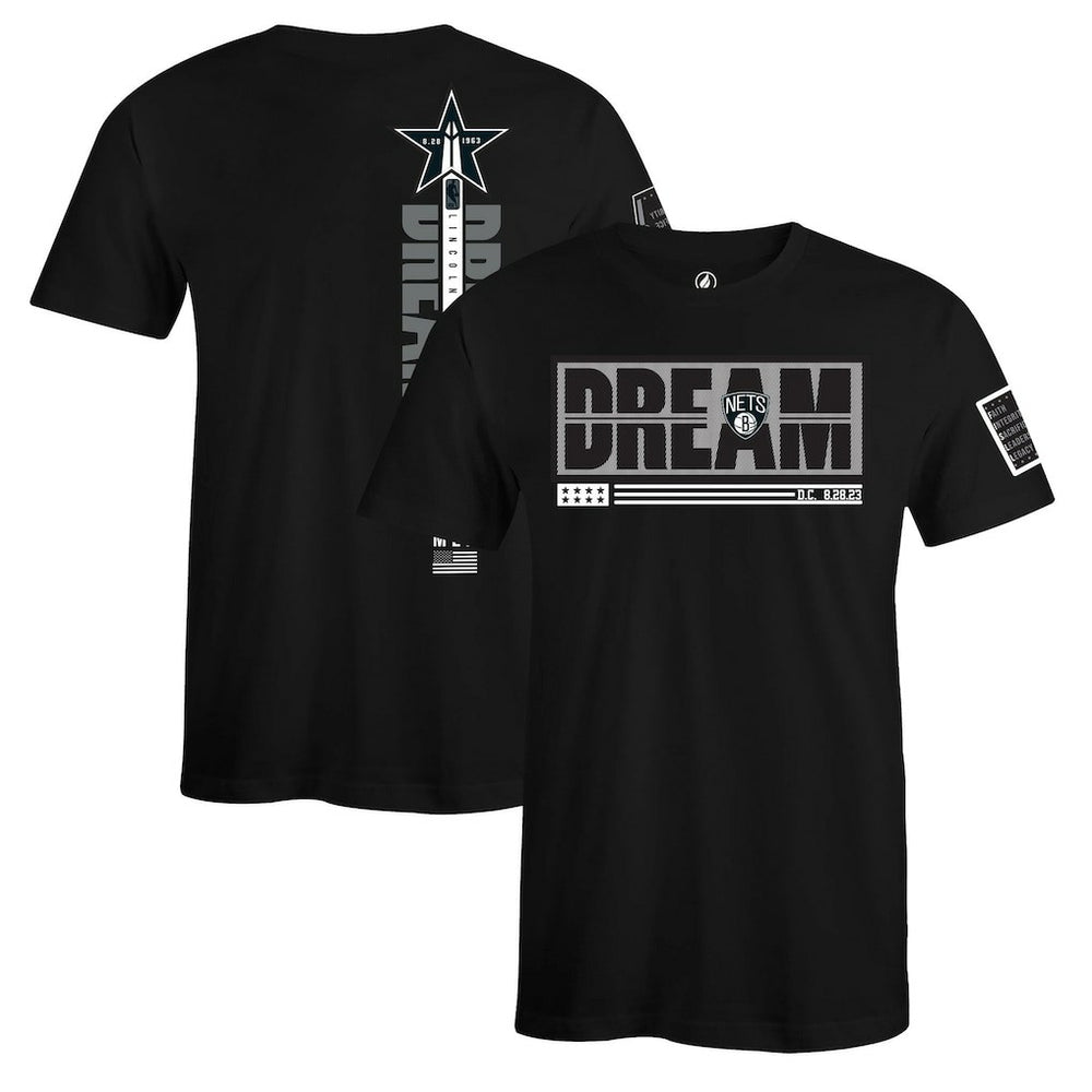 Brooklyn Nets FISLL x Black History Collection Unisex T-Shirt - Black