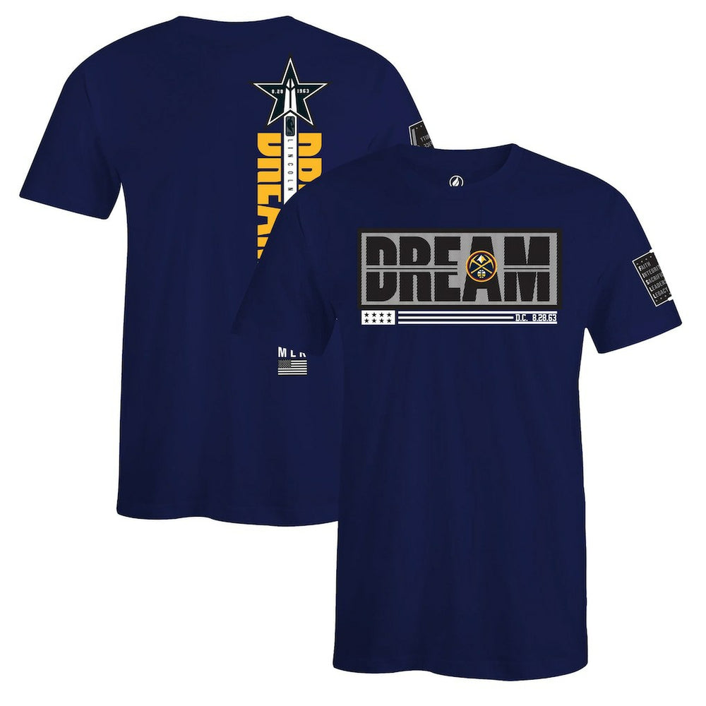 Denver Nuggets FISLL x Black History Collection Unisex T-Shirt - Blue