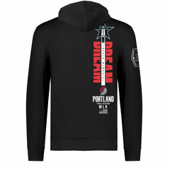 Portland Trail Blazers FISLL x Black History Collection Unisex Pullover Hoodie - Black