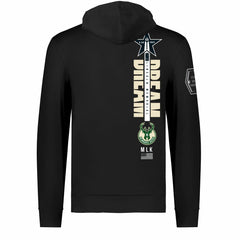 Milwaukee Bucks FISLL x Black History Collection Unisex Pullover Hoodie - Black