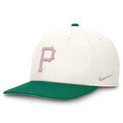Pittsburgh Pirates Nike Sail Pro Performance Snapback Hat - Cream/Green - Nike Lifestyle