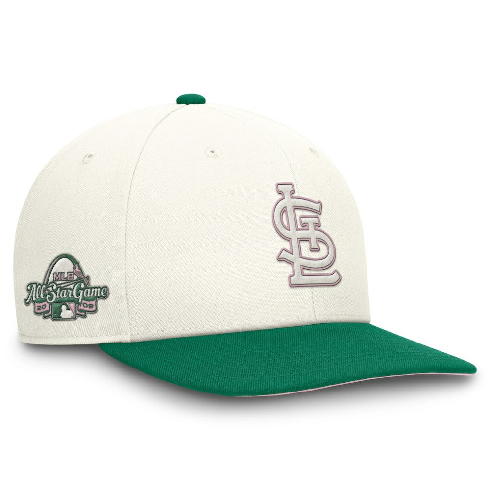 St. Louis Cardinals Nike Sail Pro Performance Snapback Hat - Cream/Green - Nike Discount