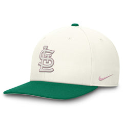 St. Louis Cardinals Nike Sail Pro Performance Snapback Hat - Cream/Green - Nike Discount