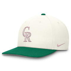 Colorado Rockies Nike Sail Pro Performance Snapback Hat - Cream/Green - Nike Discount