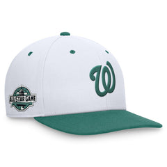 Washington Nationals Nike Bicoastal Two-Tone Pro Performance Snapback Hat - White/Green - Nike Online