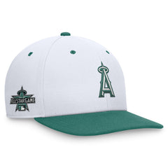 Los Angeles Angels Nike Bicoastal Two-Tone Pro Performance Snapback Hat - White/Green - Nike on Sale