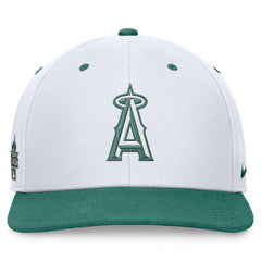 Los Angeles Angels Nike Bicoastal Two-Tone Pro Performance Snapback Hat - White/Green - Nike on Sale