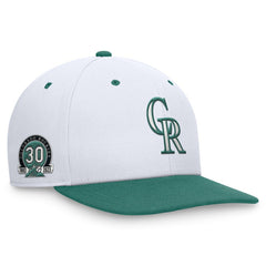 Colorado Rockies Nike Bicoastal Two-Tone Pro Performance Snapback Hat - White/Green - Nike Discount