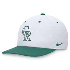 Colorado Rockies Nike Bicoastal Two-Tone Pro Performance Snapback Hat - White/Green - Nike Discount
