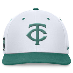 Minnesota Twins Nike Bicoastal Two-Tone Pro Performance Snapback Hat - White/Green - Nike Online