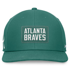 Atlanta Braves Nike Bicoastal Pro Performance Snapback Hat - Green - Nike Discount