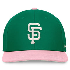 San Francisco Giants Nike Malachite Pro Performance Snapback Hat - Green/Pink - Nike on Sale