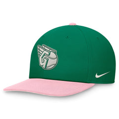 Cleveland Guardians Nike Malachite Pro Performance Snapback Hat - Green/Pink - Nike on Sale