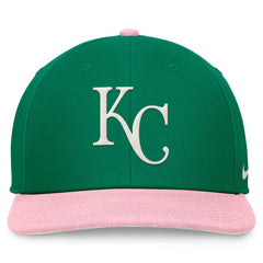 Kansas City Royals Nike Malachite Pro Performance Snapback Hat - Green/Pink - Nike Sale