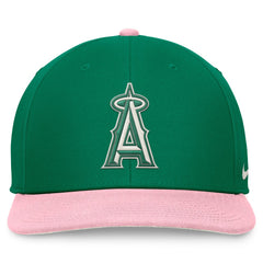 Los Angeles Angels Nike Malachite Pro Performance Snapback Hat - Green/Pink - Nike Discount