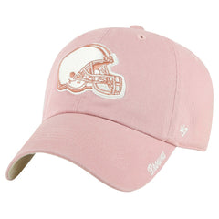 47 brand Cleveland Browns '47 Women's Ballpark Cheer Dusty Rose Clean Up Adjustable Hat Pink