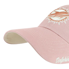 47 brand Miami Dolphins '47 Women's Ballpark Cheer Dusty Rose Clean Up Adjustable Hat Pink