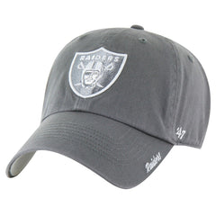 47 brand Las Vegas Raiders '47 Women's Luminance Cheer Clean Up Adjustable Hat Gray