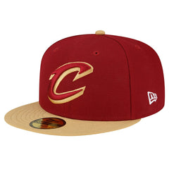Cleveland Cavaliers 2-Tone 59FIFTY Fitted Hat for sale Wine/Gold | New Era US