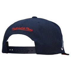 Atlanta Braves Mitchell & Ness Team Tagged Snapback Hat - Navy - Mitchell & Ness Lifestyle