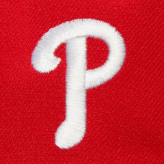 Philadelphia Phillies Mitchell & Ness Team Tagged Snapback Hat - Red - Mitchell & Ness on Sale