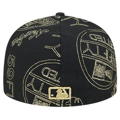 Atlanta Braves New Era 59FIFTY Day Allover Fitted Hat - Black - New Era Sale
