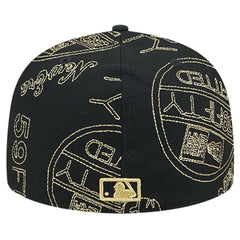 Chicago Cubs New Era 59FIFTY Day Allover Fitted Hat - Black - New Era Online