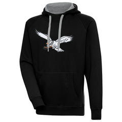 Philadelphia Eagles Antigua Throwback Logo Victory Pullover Hoodie Black