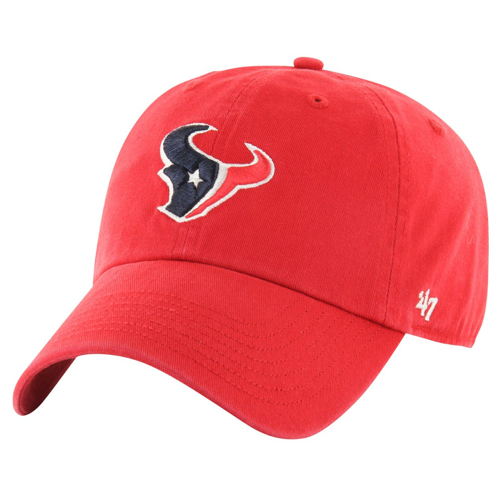 47 brand Houston Texans '47 Secondary Clean Up Adjustable Hat Red
