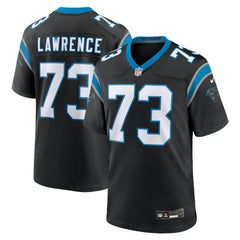 Nike Rashard Lawrence Carolina Panthers Game Jersey Black