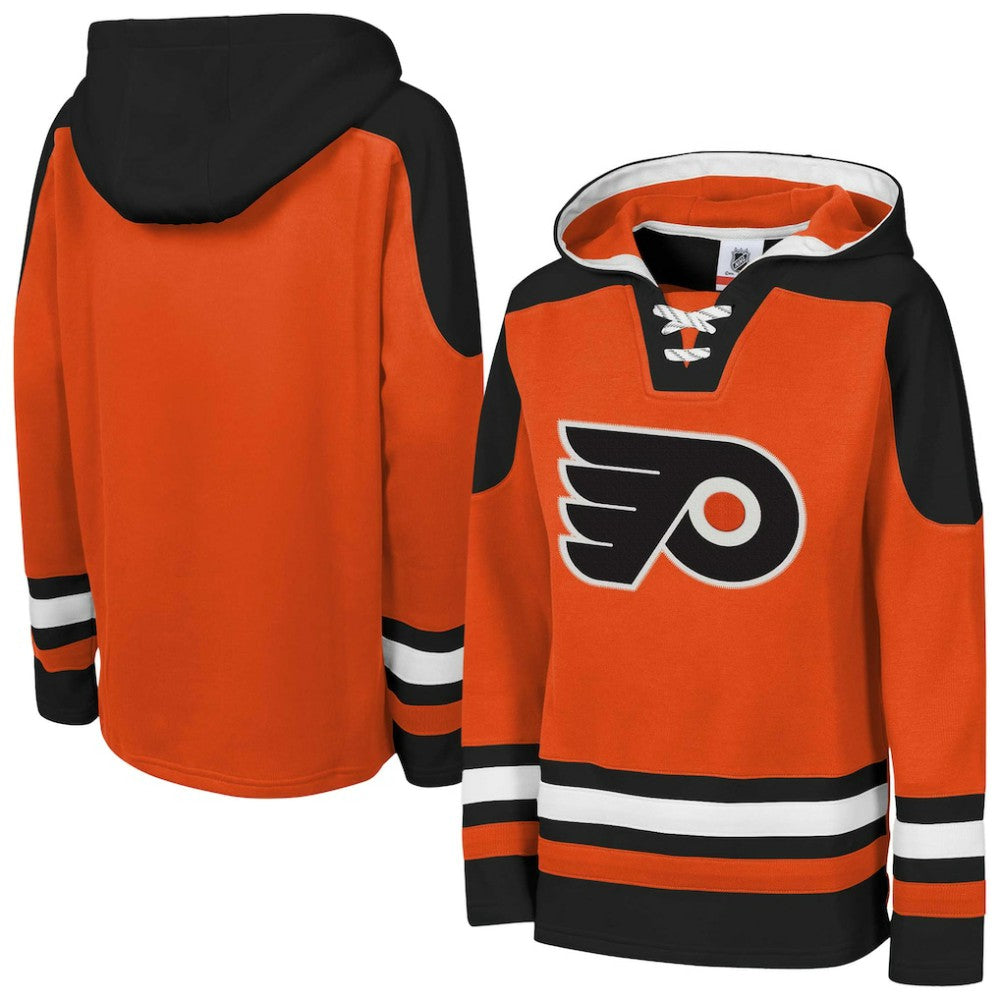 Philadelphia Flyers Youth Ageless Must Have Home V-Neck Pullover Hoodie - Orange - NHL 200983934