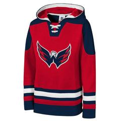 Washington Capitals Youth Ageless Must Have Home V-Neck Pullover Hoodie - Red - NHL 200983947