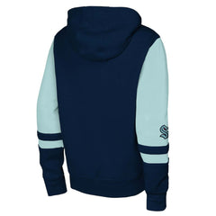 Seattle Kraken Youth Face Off Full-Zip Hoodie - Navy - NHL 200984226