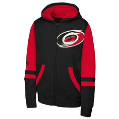 Carolina Hurricanes Youth Face Off Full-Zip Hoodie - Black - NHL 200984231