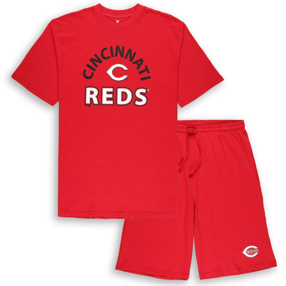 Cincinnati Reds Profile Big & Tall T-Shirt & Shorts Combo Set - MLB Discount