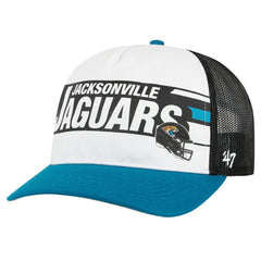 47 brand Jacksonville Jaguars '47 Youth Trucker Adjustable Hat White/Teal