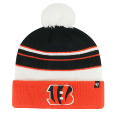 47 brand Cincinnati Bengals '47 Youth Peewee Cuffed Knit Hat with Pom Black/Orange