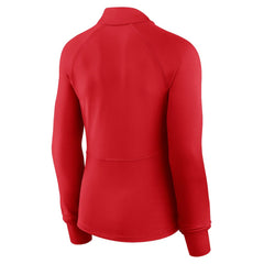 Philadelphia Phillies Fanatics Women's Elements Raglan Tri-Blend Quarter-Zip Top - Red - Fanatics Online