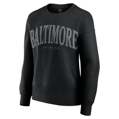 Baltimore Orioles Fanatics Women's Elements Flow Pullover Sweatshirt - Black - Fanatics on Sale