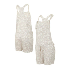 Cleveland Guardians Concepts Sport Women's Montana Hacci Knit Romper Overalls - Cream - MLB Online