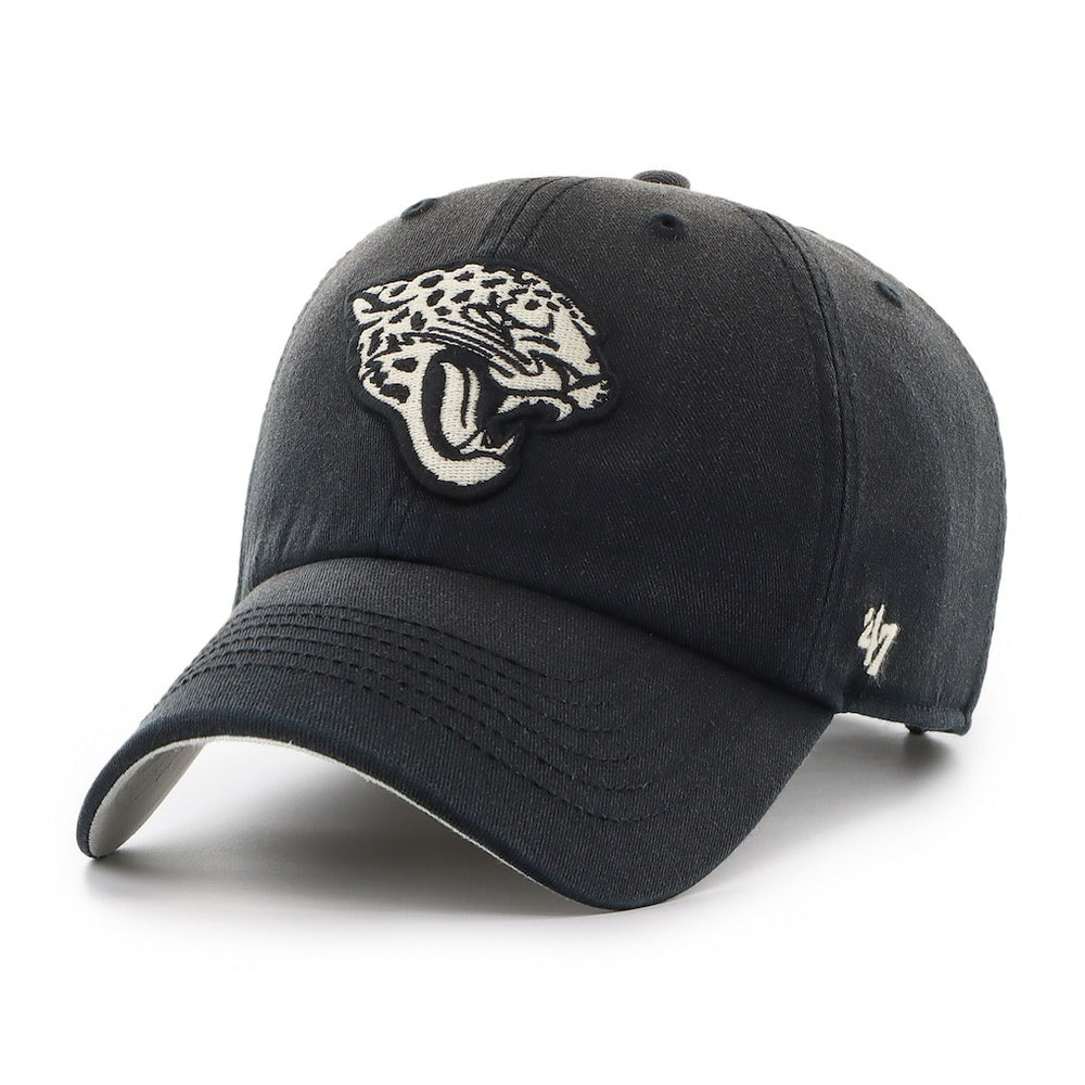 47 brand Jacksonville Jaguars '47 Dusted Relaxed Clean Up Adjustable Hat Black