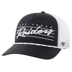 47 brand Las Vegas Raiders '47 Downburst Relaxed Hitch Trucker Adjustable Hat Black/White