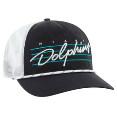 47 brand Miami Dolphins '47 Downburst Relaxed Hitch Trucker Adjustable Hat Black/White