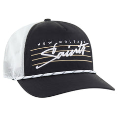 47 brand New Orleans Saints '47 Downburst Relaxed Hitch Trucker Adjustable Hat Black/White